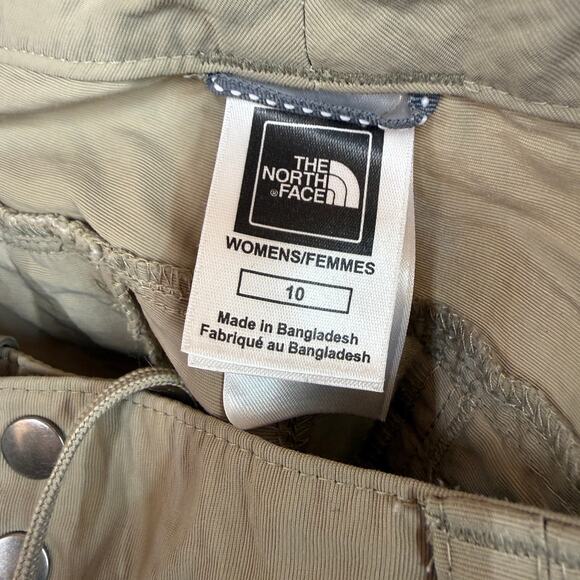 The North Face Women's Nylon Khaki Hiking Convertible Shorts / Pants Size 10 - Picture 4 of 9